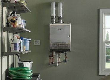 Tankless water heater installation