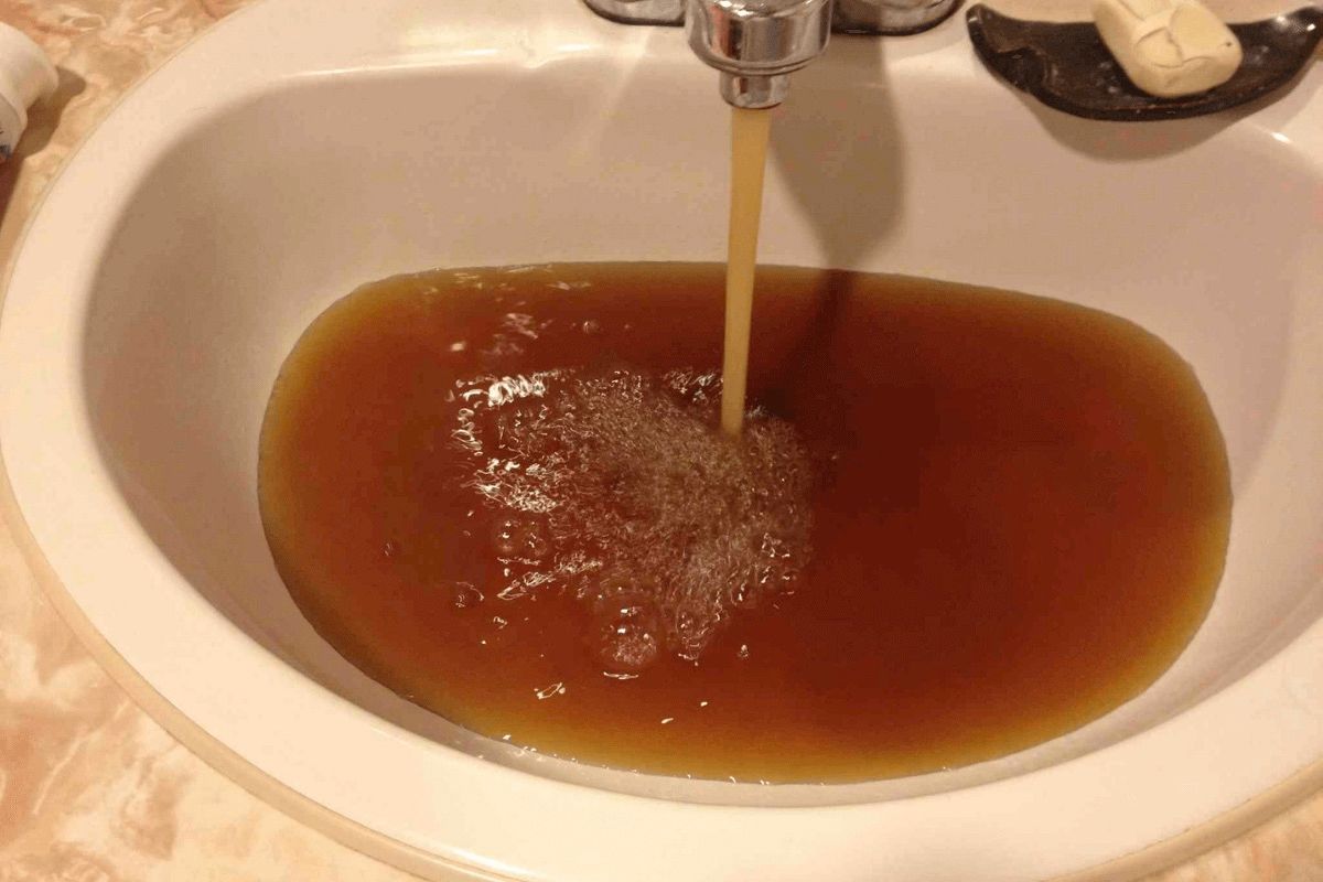 Brown water from taps